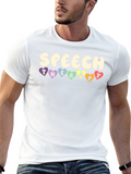 Speech Therapy Heart T-Shirt - Black