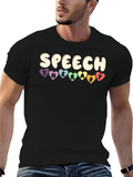 Speech Therapy Heart T-Shirt - Black