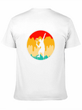 Retro Tennis Player T-Shirt - Serve in Style!