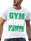 Gym Now Cake Later Graphic T-Shirt