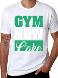Gym Now Cake Later Graphic T-Shirt