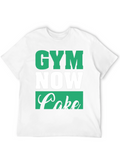 Gym Now Cake Later Graphic T-Shirt