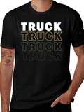 Truck Graphic Print Mens T-Shirt