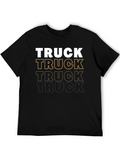 Truck Graphic Print Mens T-Shirt