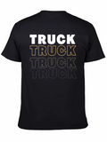 Truck Graphic Print Mens T-Shirt