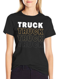 Truck Graphic Print Mens T-Shirt