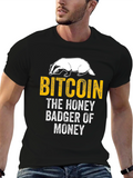 Bitcoin Honey Badger Black T-Shirt
