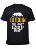 Bitcoin Honey Badger Black T-Shirt
