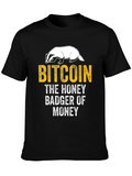 Bitcoin Honey Badger Black T-Shirt