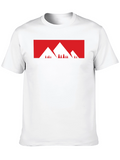 Mountain Graphic Tee - Stylish Black Cotton T-Shirt