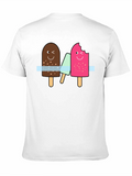 Fun Ice Cream Graphic Tee - Black