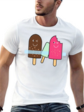 Fun Ice Cream Graphic Tee - Black