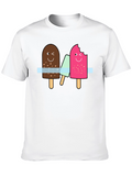 Fun Ice Cream Graphic Tee - Black