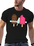 Fun Ice Cream Graphic Tee - Black