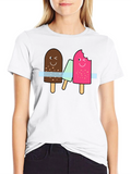 Fun Ice Cream Graphic Tee - Black