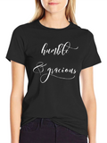 Humble & Gracious Graphic Tee - Soft Black T-Shirt
