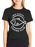 Big Catch Fishing Club Graphic T-Shirt