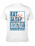 Eat Sleep Basketball Graphic Tee