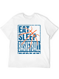 Eat Sleep Basketball Graphic Tee