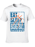 Eat Sleep Basketball Graphic Tee