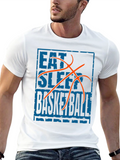 Eat Sleep Basketball Graphic Tee