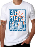 Eat Sleep Basketball Graphic Tee