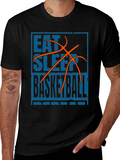 Eat Sleep Basketball Graphic Tee