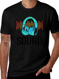 Sound Engineer Graphic T-Shirt - Black