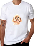 Toy Poodle Suspicious Silence Graphic T-Shirt