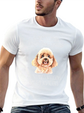 Toy Poodle Suspicious Silence Graphic T-Shirt