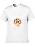 Toy Poodle Suspicious Silence Graphic T-Shirt