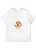 Toy Poodle Suspicious Silence Graphic T-Shirt
