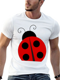 Ladybug Graphic Black T-Shirt