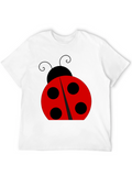 Ladybug Graphic Black T-Shirt