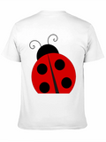 Ladybug Graphic Black T-Shirt