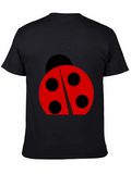 Ladybug Graphic Black T-Shirt