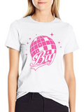 Retro Big Disco Ball Graphic T-Shirt