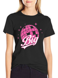 Retro Big Disco Ball Graphic T-Shirt