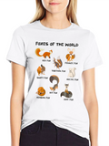 Foxes of the World Graphic T-Shirt
