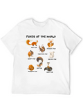 Foxes of the World Graphic T-Shirt