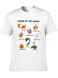 Foxes of the World Graphic T-Shirt