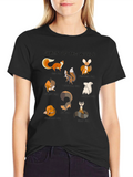 Foxes of the World Graphic T-Shirt