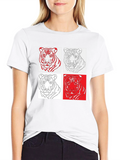 Tiger Art Graphic Black T-Shirt