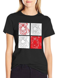 Tiger Art Graphic Black T-Shirt