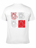 Tiger Art Graphic Black T-Shirt