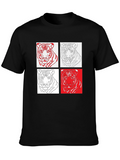 Tiger Art Graphic Black T-Shirt