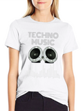 Techno Music Graphic Tee - Speaker Design