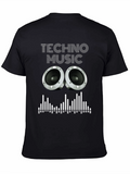 Techno Music Graphic Tee - Speaker Design