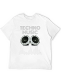 Techno Music Graphic Tee - Speaker Design