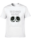 Techno Music Graphic Tee - Speaker Design
